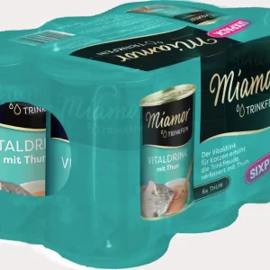 Miamor Trinkfein Vitaldrink Thunfisch Sixpack 6 x 135 Milliliter Katzennahrungsergänzung Mega-Angebot